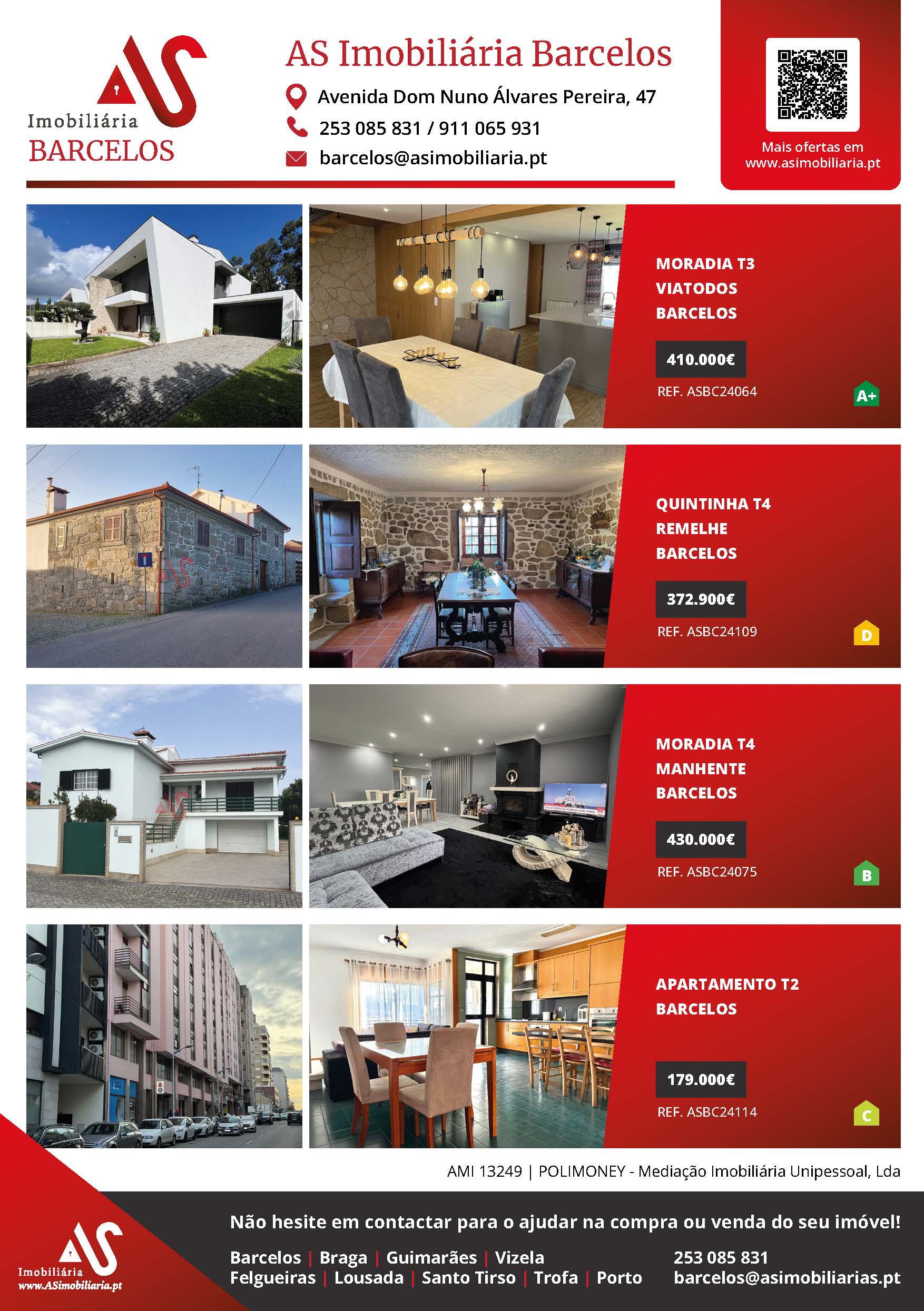 AS Imobiliária - Informações de Contacto e Mapa